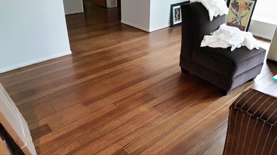 Mohagany floors in a vintage Marin residence